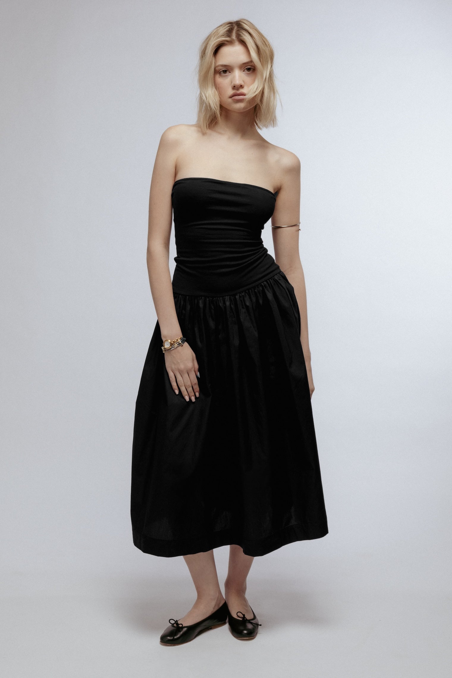 THE DROP WAIST DRESS Black / XXL THE DROP WAIST DRESS Black / XXL