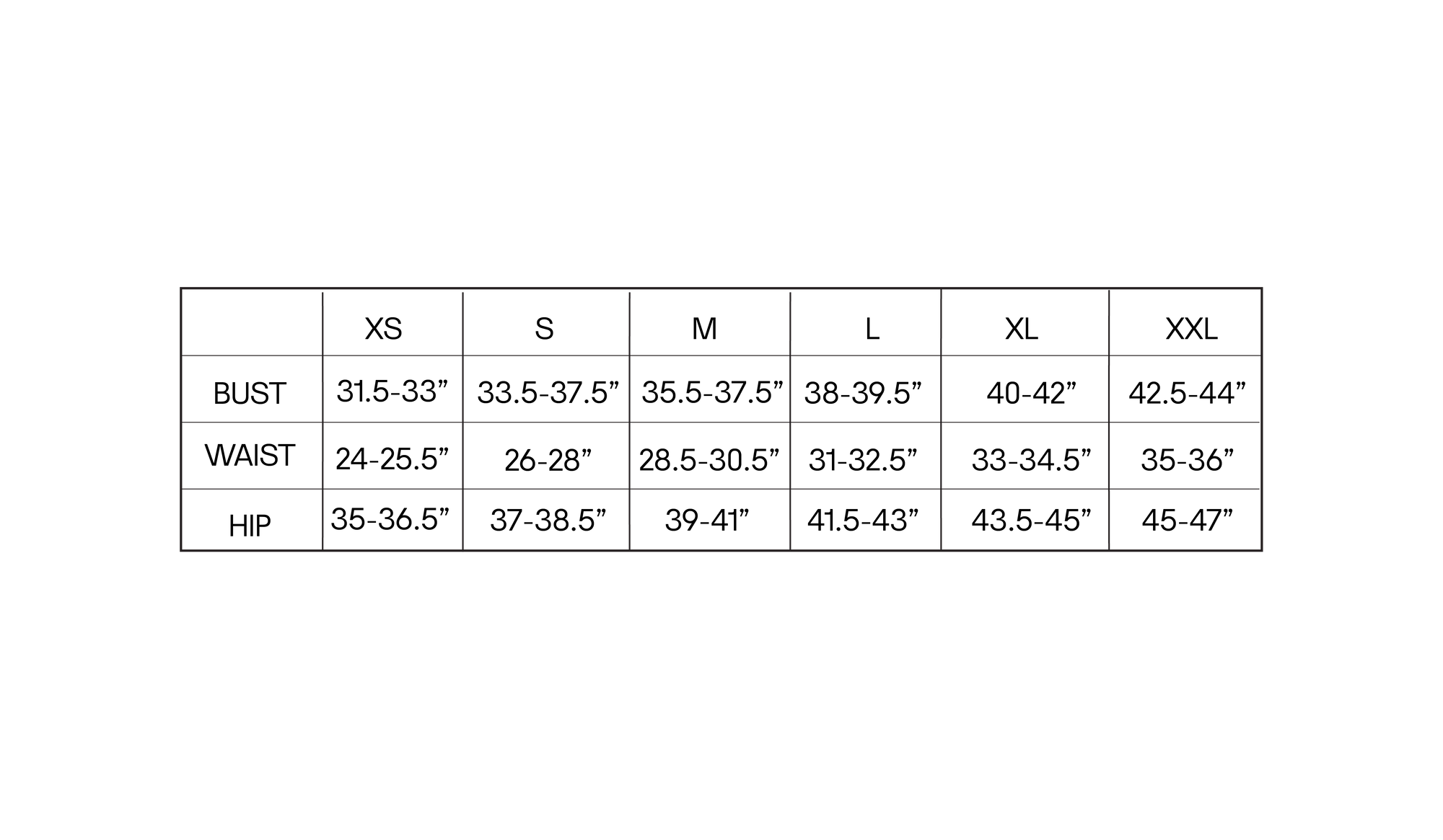 Size Guide