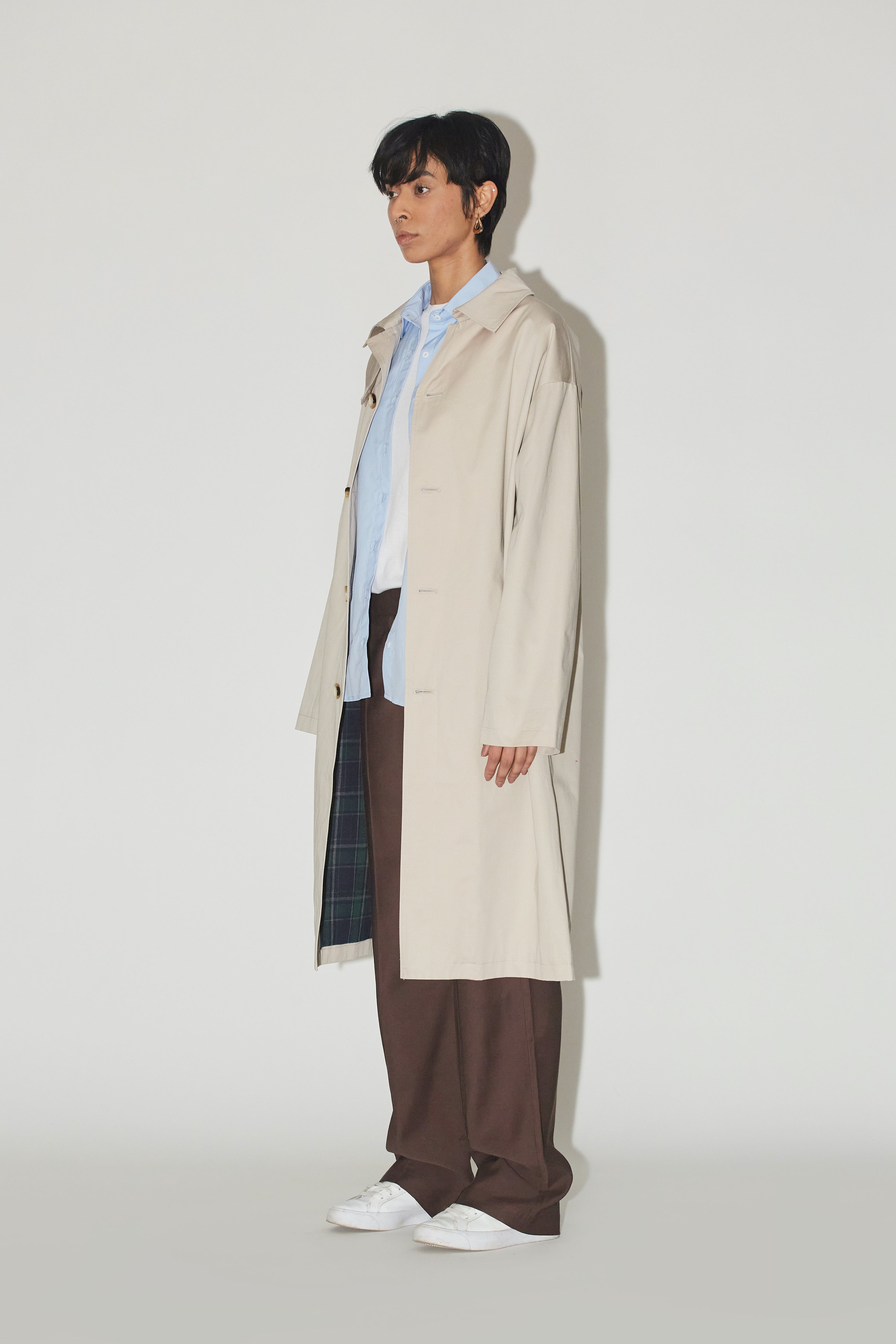 Beige cheap mac coat